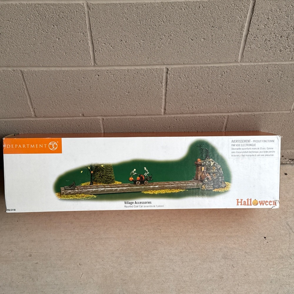 Dept 56 53156 Halloween Village Haunted Coal Car in Works!